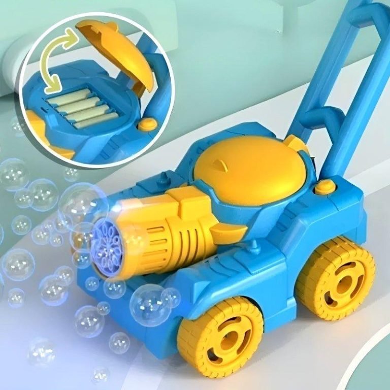 My Green Works Automatic Bubble Lawn Mower Toy for Toddlers - Image 2