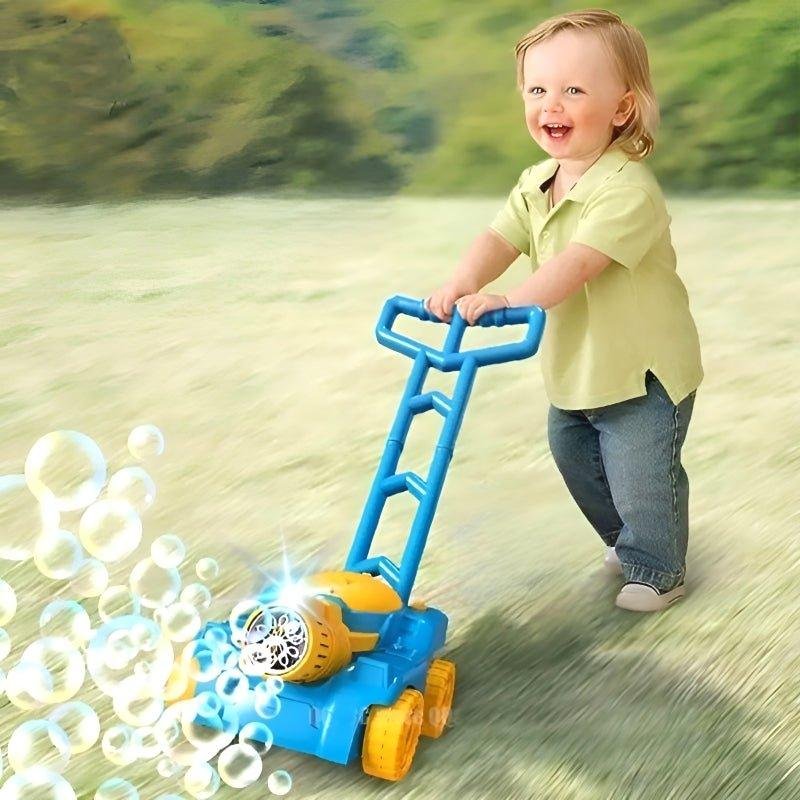 My Green Works Automatic Bubble Lawn Mower Toy for Toddlers - Image 4